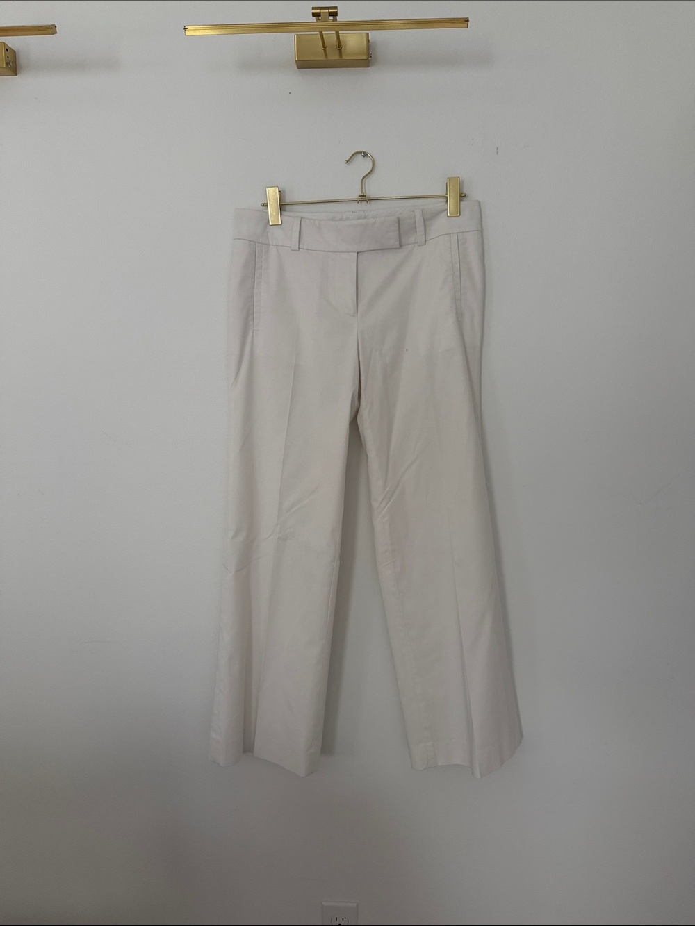 Ann Taylor White Wide Leg Dress Pants size 6 short